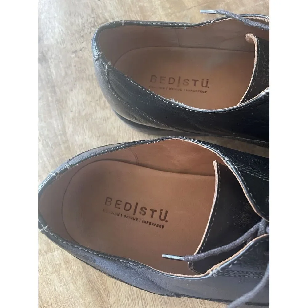 BED STU Distressed LEATHER INSIDE AND OUT Brown Men’s Workshop  Oxfords Shoes 10